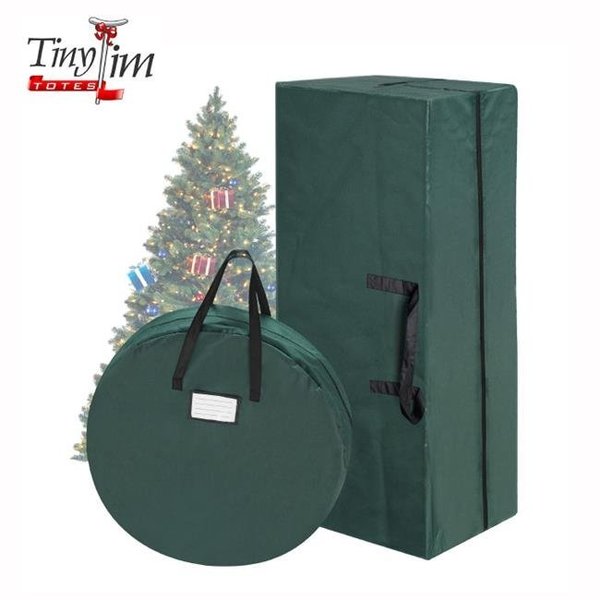 Tiny Tim Totes Tiny Tim Totes 83-DT5571 Premium Combo Christmas Tree Storage Bag; Green - 10 ft. 83-DT5571